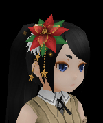 Poinsettia Hair Ornament